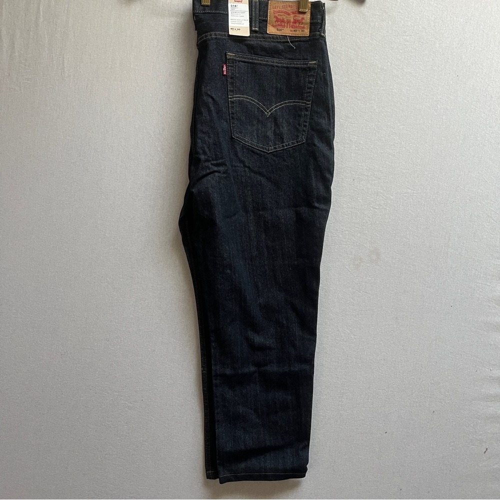 Levi's 514 Straight Fit Dark Wash Denim Jeans Men's Size 40x30 NWT